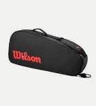 Bolsa de Raquete Wilson Clash V3 3PK Preta Vermelha