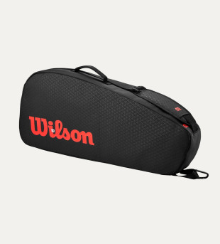 Bolsa de Raquete Wilson Clash V3 3PK Preta Vermelha