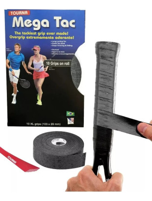 Acess�rio esportivo TOURNA GRIP MEGA TAC X10 ROLO NEGRO DRY